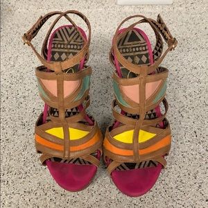 Jessica Simpson Multi-Colored Wedges